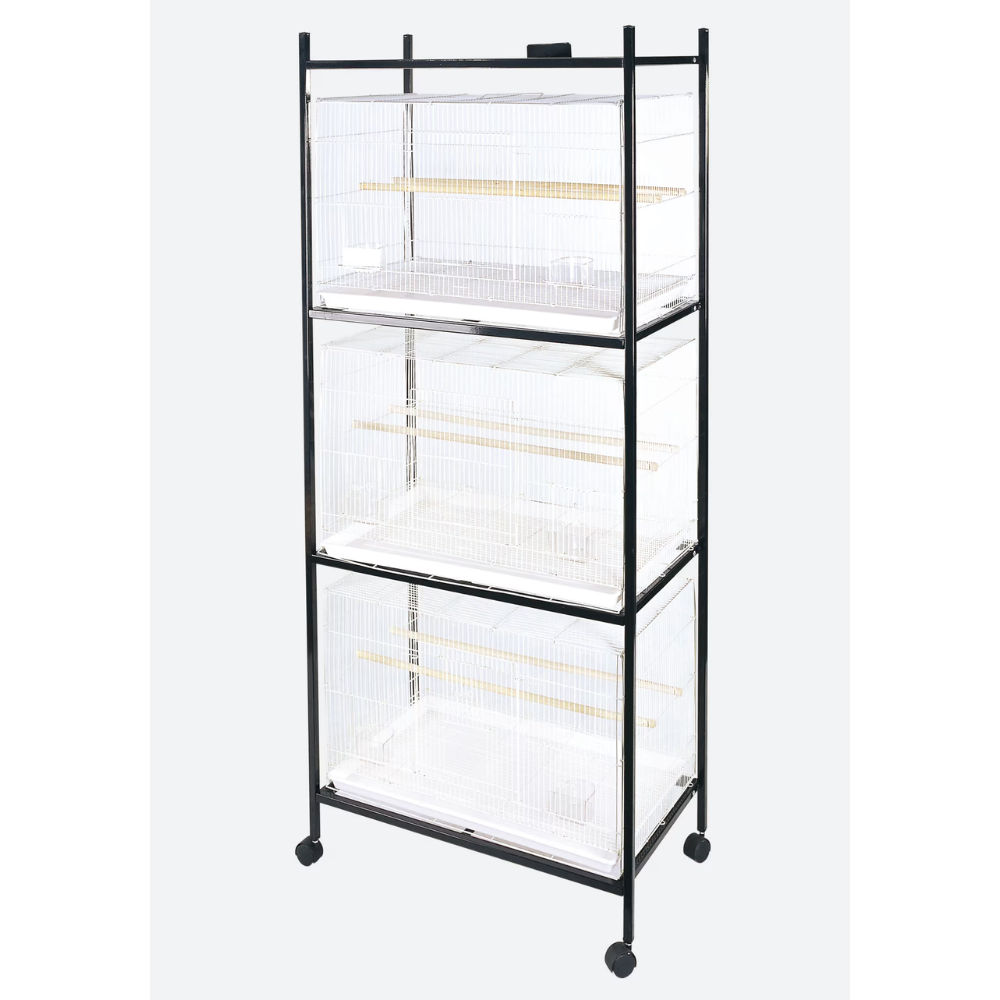4 Tier White Stand For 503 Flight Cages