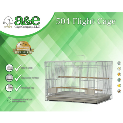 Flight Cage - White 30"x18"x18"