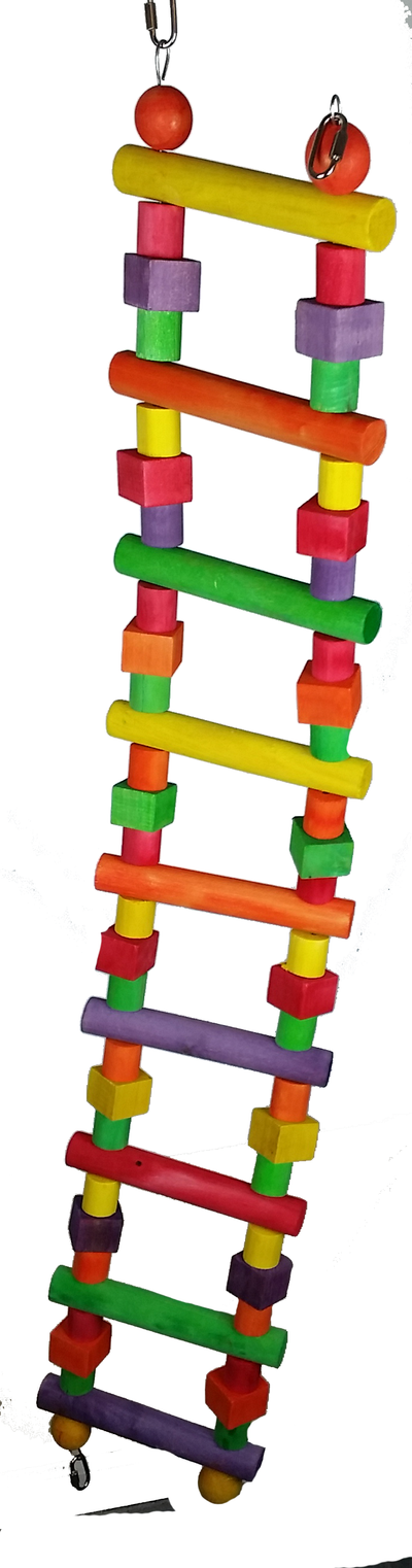 Large Multicolored Wooden Ladder