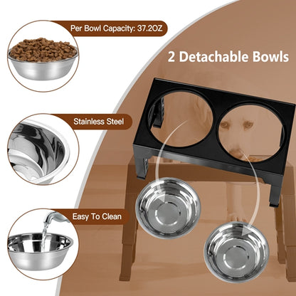 Foldable Raised Dog Bowl Stand