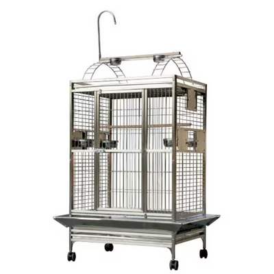 Play Top Cage - Stainless Steel 36"x28"x66"