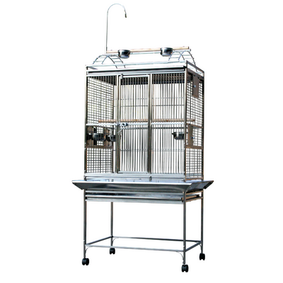 Play Top Cage - Stainless Steel 32"x23"x66"