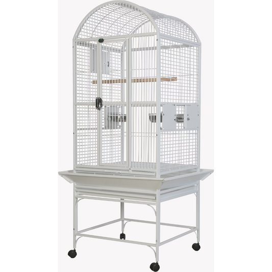 Dome Top Cage - White 24"x22"x61"