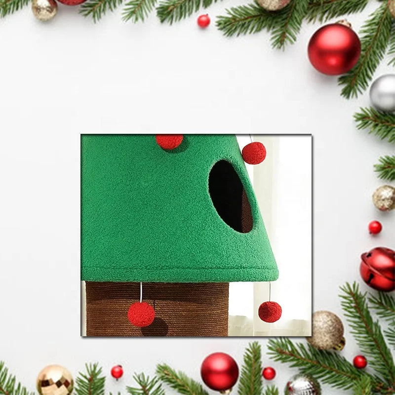 Christmas Tree Cat Climbing Frame Cat Toys Climbing Pole Cats and Dogs Universal Extremely Christmas Atmosphere Feeling