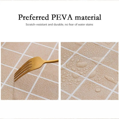 Colorful Nordic Style Sub-print Household Waterproof And Oil-proof Tablecloth Washable Anti-scalding Thickened Rectangular Party