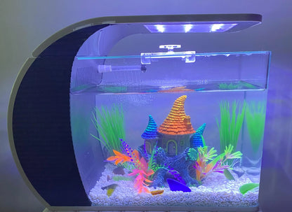 Wholesale Hygger 5 Gallon 19L Eco-Friendly Glass Aquarium Fish Tank with LED Lights and Filter Pump
