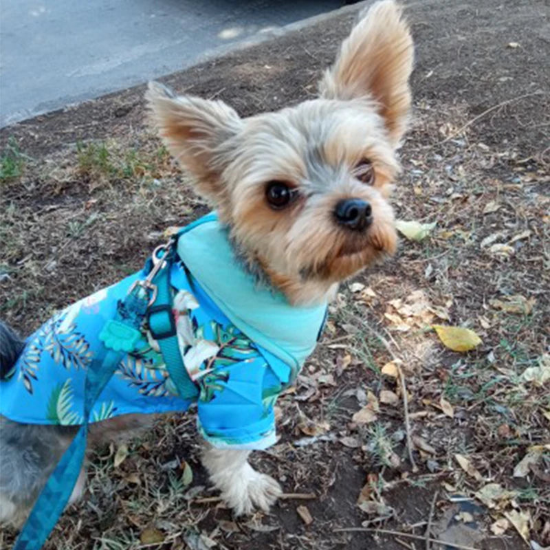 Hawaii Summer Dogs T Shirt For French Bulldog Chihuahua Clothes For Small Dogs Puppy Vest Yorkie Clothing Cats Pet Products