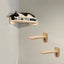 Cat Wall Mounted Wooden Climbing Shelves Cat House and Hammock for Platform and Ladder Turning Channel for Cat Indoor Furniture