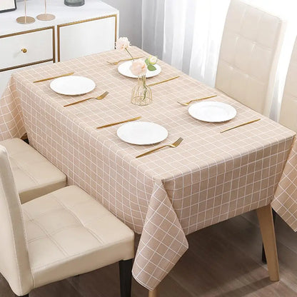Colorful Nordic Style Sub-print Household Waterproof And Oil-proof Tablecloth Washable Anti-scalding Thickened Rectangular Party