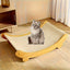 Wooden Cat Scratching Pads Multifuction Cats Sleeping Bed Detachable Wear-resistant Cat Scratch Board Kitten Grinding Cats Toys