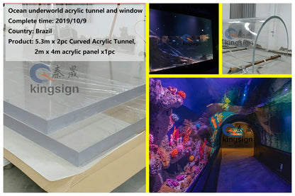 KINGSIGN  huge glass tank jellyfish aquarium high quality acrylic glass tank customized plexiglass tank