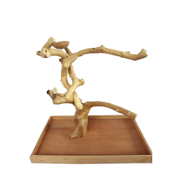 X-Large Java Wood Table Top Play Stand - 28"x18"x27"