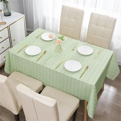 Colorful Nordic Style Sub-print Household Waterproof And Oil-proof Tablecloth Washable Anti-scalding Thickened Rectangular Party