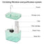 1.5L Cat Water Fountain Automatic for Cat Water Dispenser Accessories Ultra-Quiet Circulating Filtering USB Electric Transparent