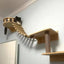 50Cm/100Cm Rope Ladder Wall Mounted Cat Shelves Cat Tree Furniture Wood Sisal Scratcher Rope Steps Climbing Pet Furniture