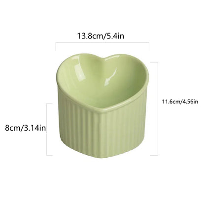 Handcrafted Colorful Ceramic Pet Bowl with Slanted Mouth Design - Ideal for Cats and Small Dogs High Quality