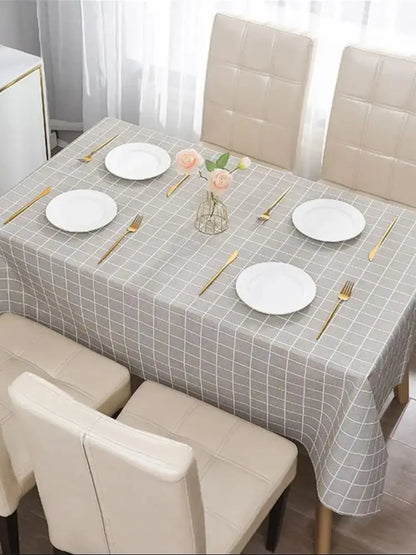 Colorful Nordic Style Sub-print Household Waterproof And Oil-proof Tablecloth Washable Anti-scalding Thickened Rectangular Party