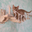 Cat Wall Mounted Climbing Shelves Bridge For Tree Cat Scratching Post Wooden Stairway Shelves Sisal Ladder Cat Climbing Frame