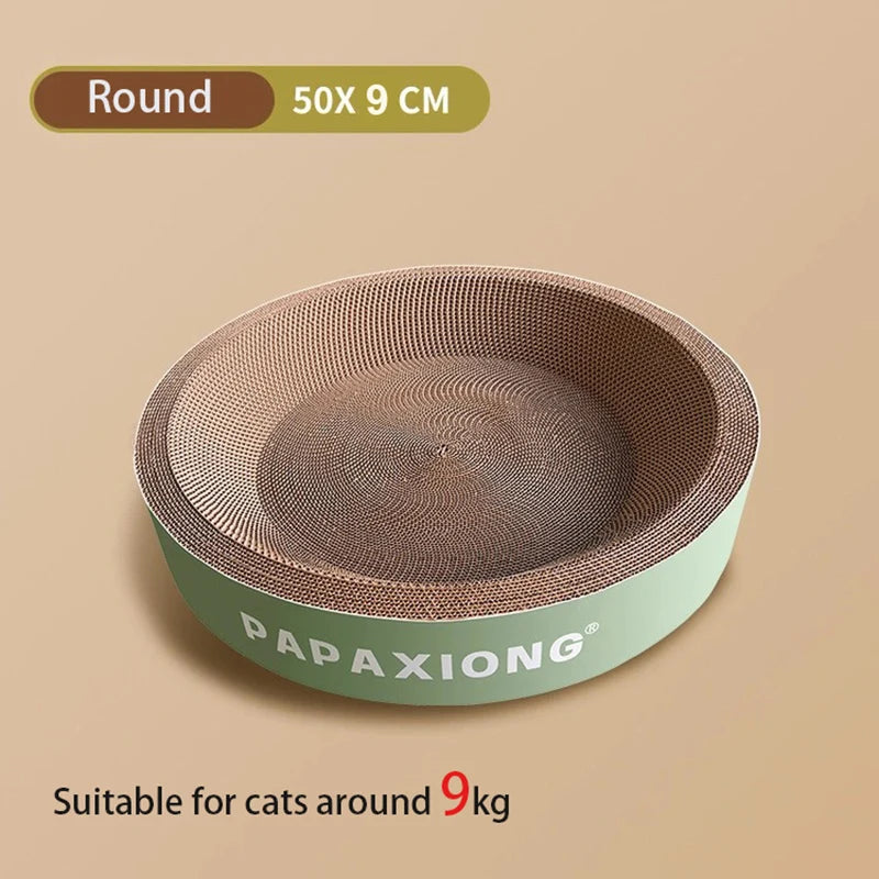Cat Scrapers Toys for cats Round Oval Cat Scratcher Cat Bed Cat Scratching post Thickening Durable Corn Glue Decal Cardboard