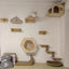 Cat Tree Tower Cat Hammock Cat House With Thick Cushions Wall Mounted Half-sheltered kitty Nest Satisfy Habits of Cat Easy Clean