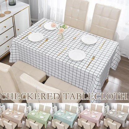 Colorful Nordic Style Sub-print Household Waterproof And Oil-proof Tablecloth Washable Anti-scalding Thickened Rectangular Party