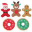 Dog Christmas Toy Plus Toy Cute Santa Elk Gingerbread Man Donut Chew Toy Dog Toy