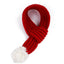 Solid Knitting Winter Pet Scarf for Dogs Christmas New Year Green Red Festival Cat Accessories Adjustable Plush Cozy Dog Collar