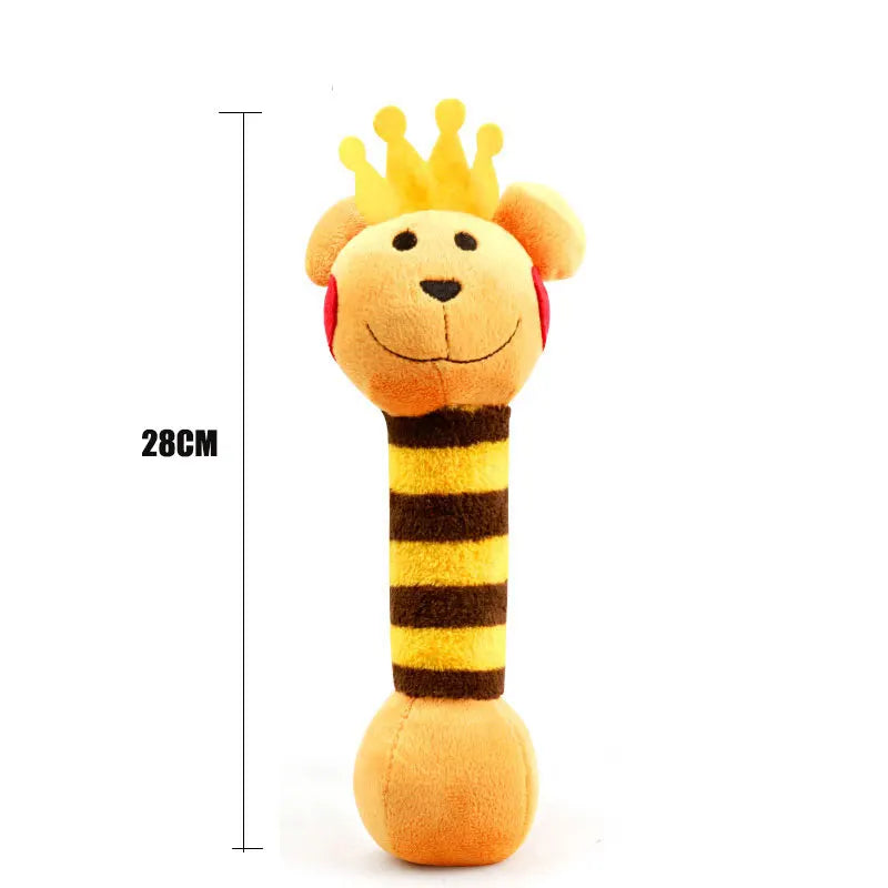 Multi Style Animal Dog Chew Toys Puppy Training Toy Interactive Accessory Soft Plush Teeth Cleaning Funny Lion Pig Pet Products
