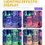 Flyfirm 32 Inch 8-Color Changing Sensory Bubble Aquarium with LED Lights 12 Floating Fish, Perfect for Autism,Anxiety Therapy