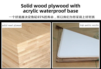 Small and medium-sized ultra-white glass hot bending tank bullet large screen ecological goldfish tank aquarium