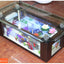 Wholesale aquarium  tank living room sofa table top ultra white curling coffee table ecological glass fish tank