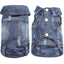 Dog Denim Jacket for Small Medium Dogs Yorkie Chihuahua Bulldog Beagle Pet Clothes Cool Dog Jean Coat Puppy Lapel Vest Apparel