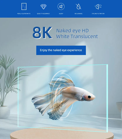 Multiple filtration tabletop glass fish tank artificial aquarium multifunctional desktop fish tank without base cabinets