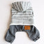 Spring Pet Dog Jumpsuit Denim Overalls for Dogs Plaid Jeans Jacket Pants Suit Onesies Small Dog Clothes Yorkie Chihuahua Apparel