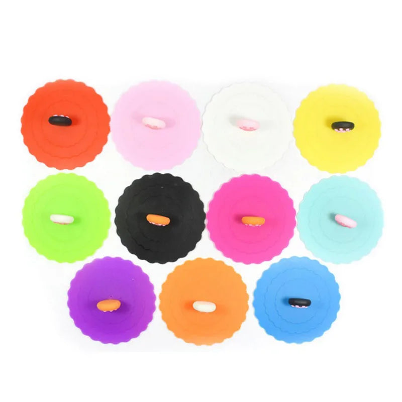 Dia.10cm Universal Pet Food Can Cover Silicone Storage Cap Fresh Lid Reusable Dog Cat Accessories Color Random Pet supplies