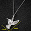 SMJEL Wild Animal Necklace Stainless Steel Hummingbird Necklaces & Pendants Cute Eagle Phoenix Swallow Birds Necklace collares