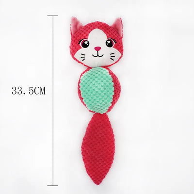 Cute Animal Ball Shape Dog Squeak Toys for Small Dogs Yorkies Bite Resistant Puppy Cat Chew Toy Mascotas Accesorios para perros