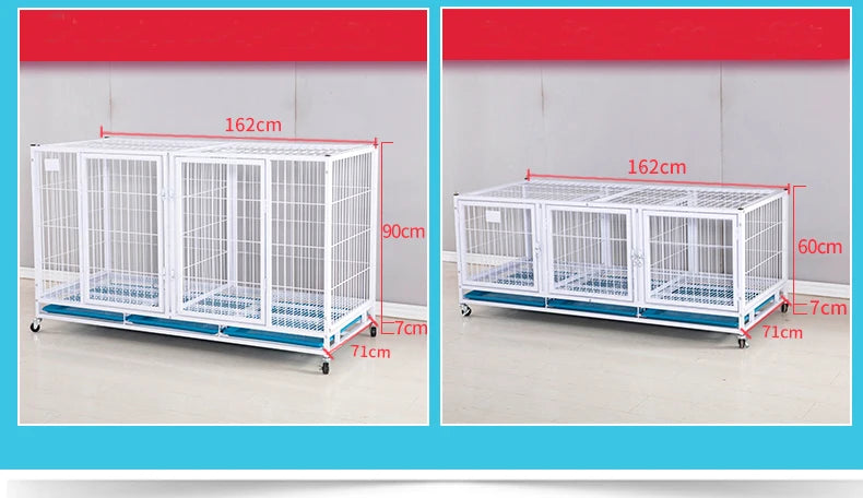 Heavy Duty Strong Pet Cage With Wheels For Dog Cat Bird