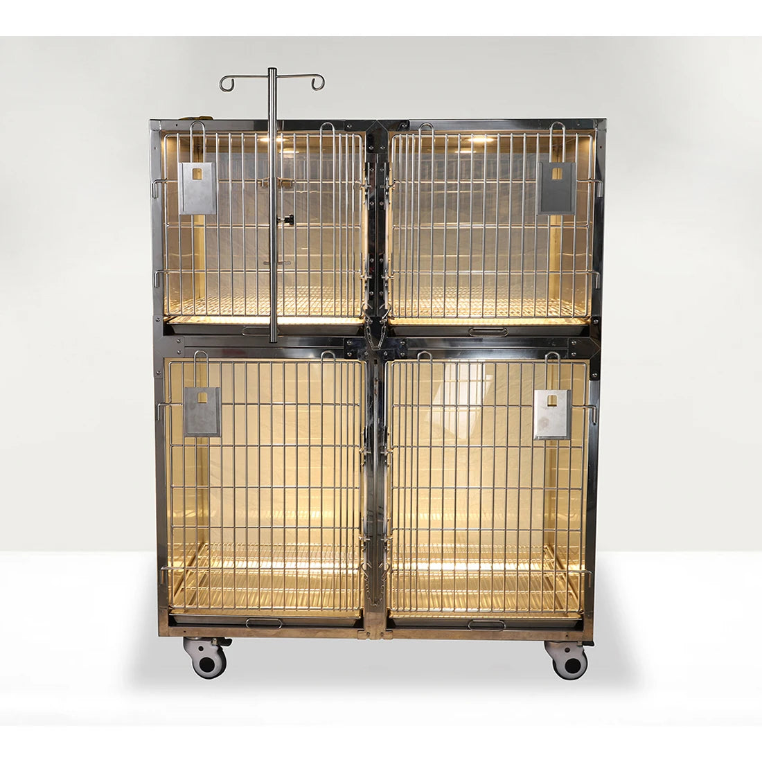 High Quality Stainless Steel Animal Cages Pet Showing Cage For Dog Cat Veterinary Kennel
