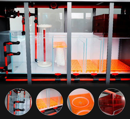 Hot Sale crystal glass aquarium fish tank commercial fish farming tank for home decoration