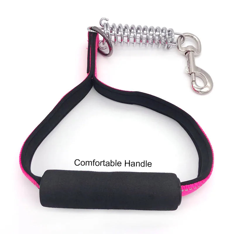 Reflective 50cm Long Nylon Dog Leash Super Strong Dog Collar Lead For Medium Large Dogs with Spring Anti Pull Leash Dropshipping
