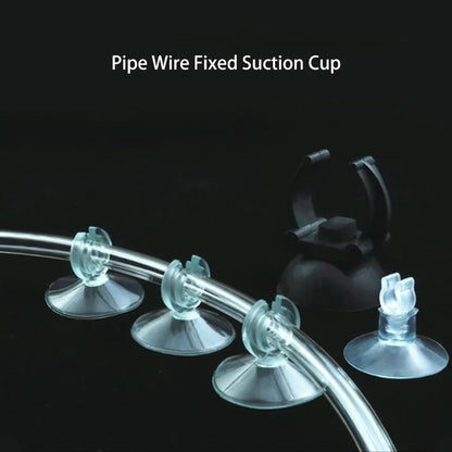 10Pcs 4/5mm Aquarium Suction Cup Air Tube Holder Sucker for Fish Tank Pump Oxygen Air Tubes Fixing Clip Aquarium Accessories