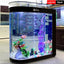 Small and medium-sized ultra-white glass hot bending tank bullet large screen ecological goldfish tank aquarium