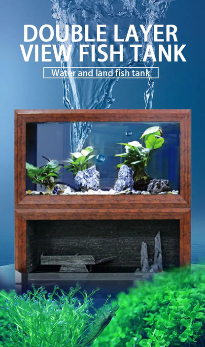 Cade The Latest Coral Super White Glass Aquarium Fish Wide No Border Aquarium Tank