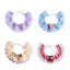 Romantic Lace Pet Dog Collar Bib Pearl Flower Princess Puppy Collar Necklace Candy Color Elastic Lace-Up Cat Bandana Accessories