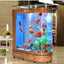 Small and medium-sized ultra-white glass hot bending tank bullet large screen ecological goldfish tank aquarium