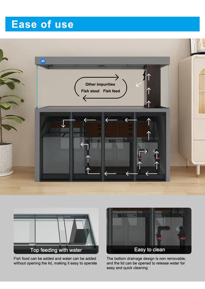 Hot sale nice design Aquarium fish Tank glass fish tank with cabinet for aquariums and accessories