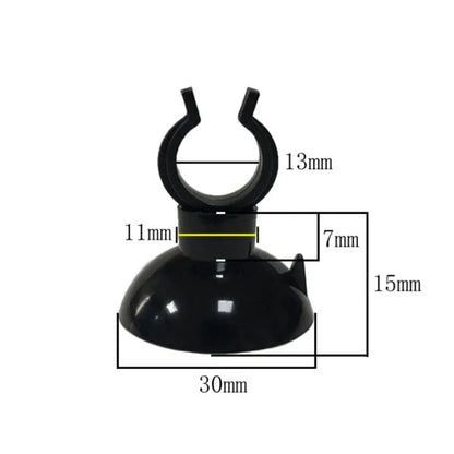 Black  Aquarium Suction Cup Air Tube Holder Sucker for Fish Tank Pump Oxygen Air Tube Fixing Clip  Aquarium Accessories 5pcs