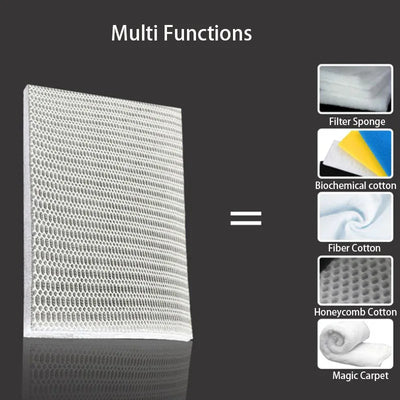 6D 6Layers Aquarium Fish Tank Filter Bio.Sponge No Glue Foam Biochemical Cotton Spong Aquarium Filtration Accessories Dropship