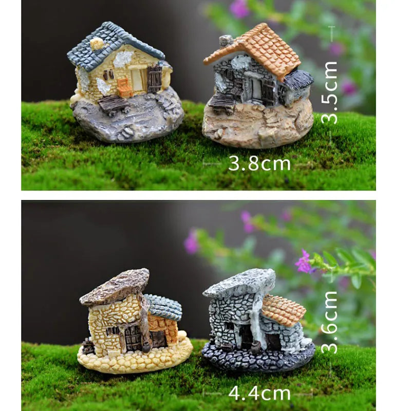 New Resin Small House Aquarium Ornaments Decorations Artificial House for fish Tank Resin Aquarium Ornament Fish Tank Background